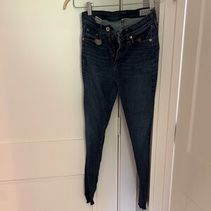 Rag and bone size 26 high rise skinny ankle denim